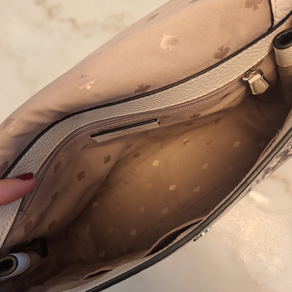 SOLD!!! NWOT Kate Spade Leila Med Snakeskin a Flap Shoulder Pebbled Leather Bag - Picture 6 of 9